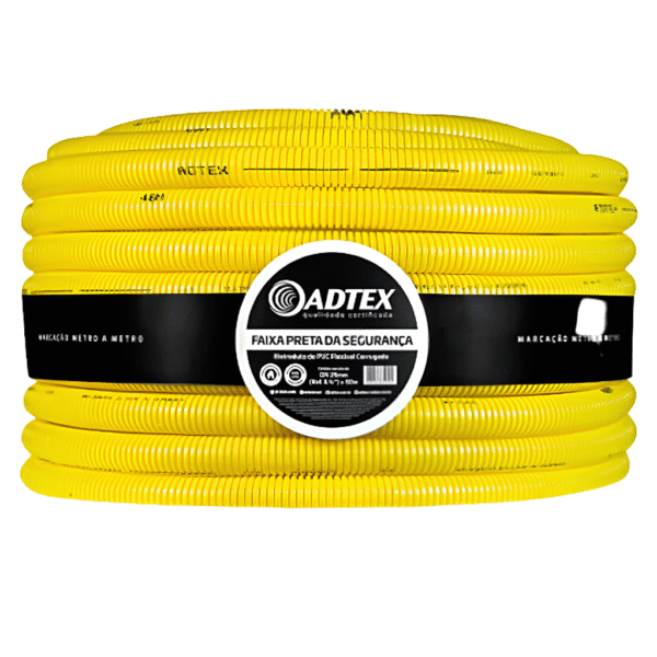 Conduíte Flexível PVC Amarelo C 3/4" com 50m – Adtex