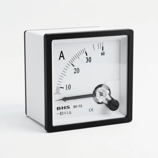 Amperímetro Analógico para Painel 72x72mm Escala 30A - BHS