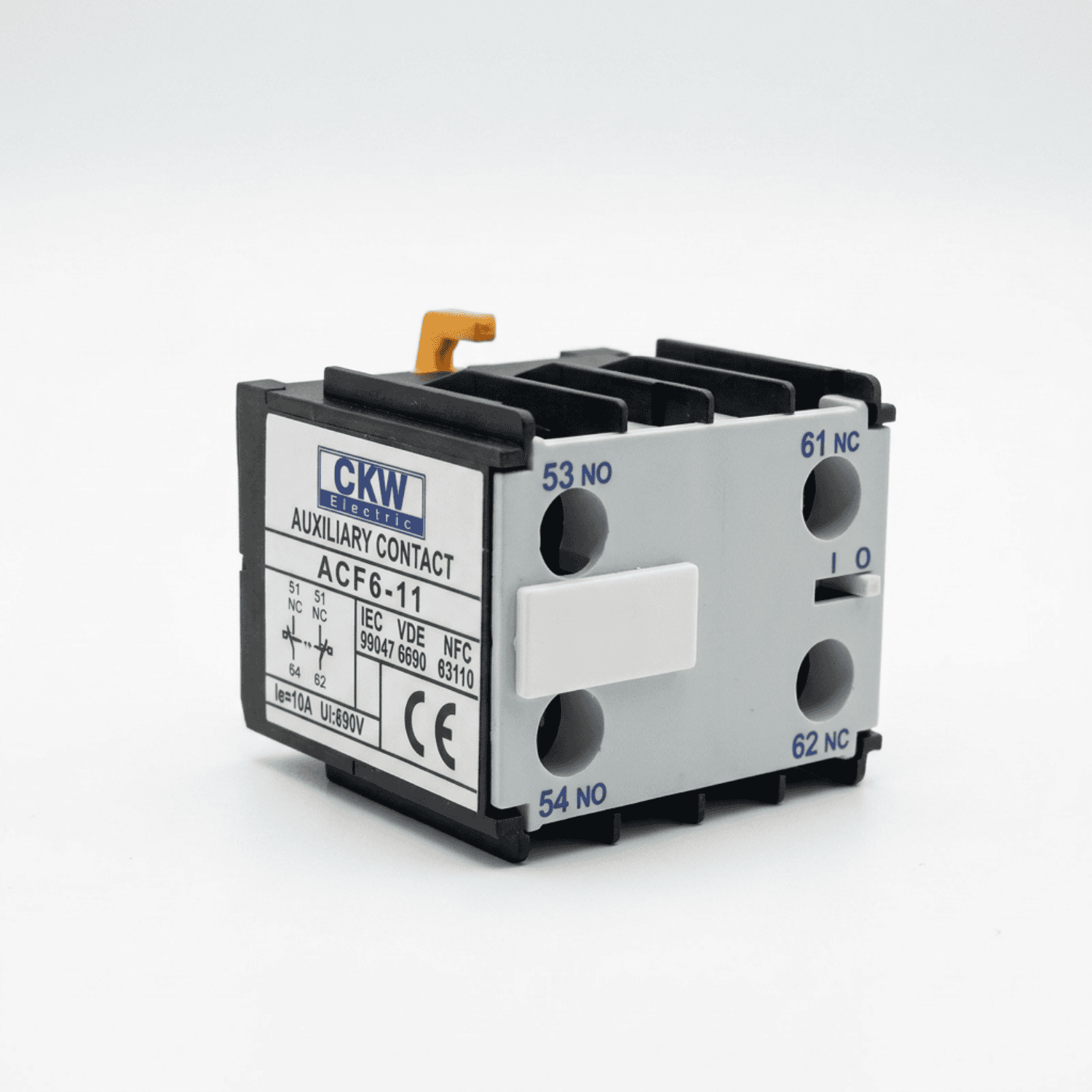 Bloco Auxiliar Mini Contator ACF6-11 1NA+1NF – CKW