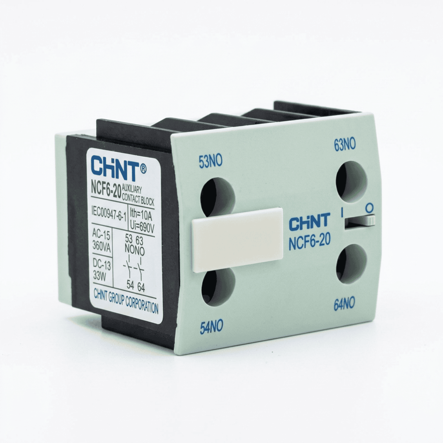 Bloco Auxiliar Mini Contator NCF6-20 2NA – Chint