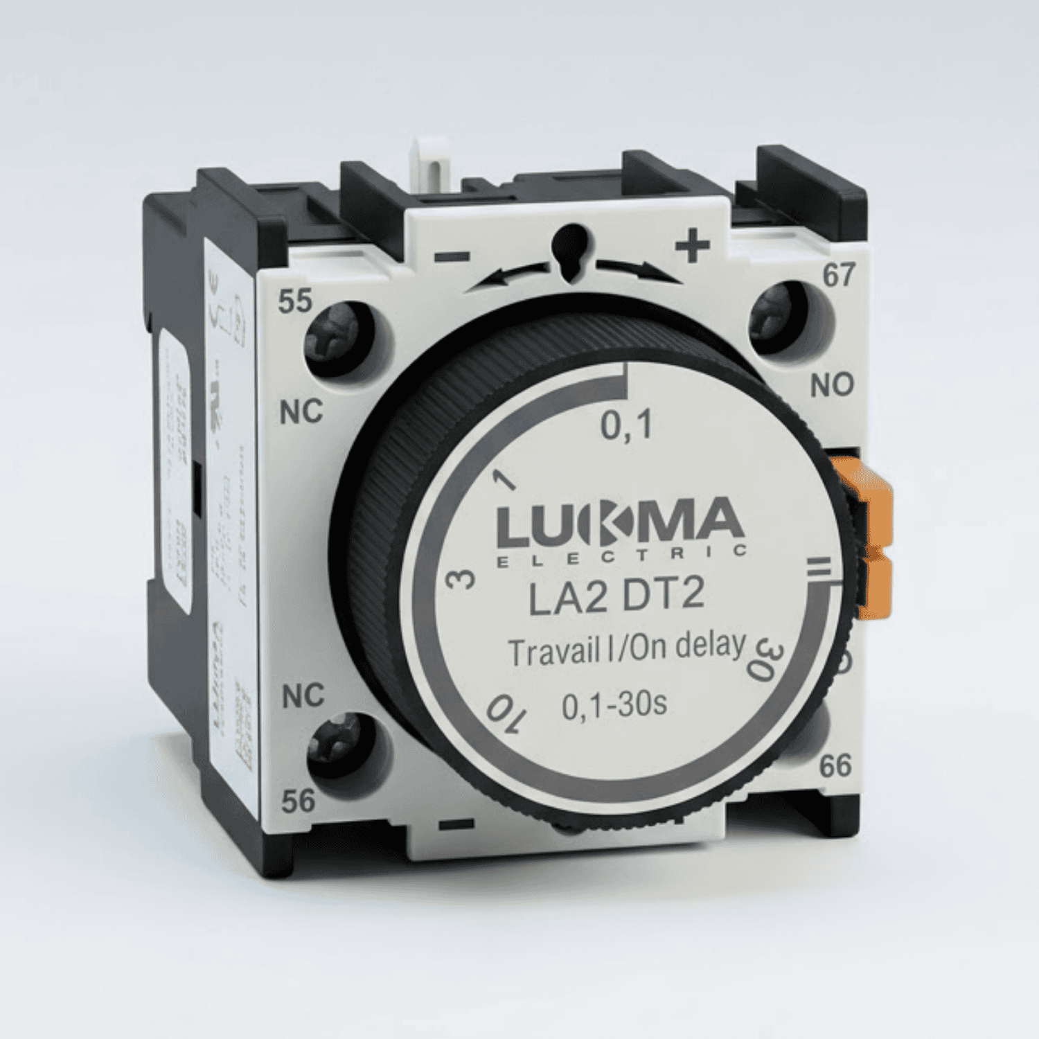 Bloco de Contato Auxiliar Frontal com temporizador la4 dt2 Lukma