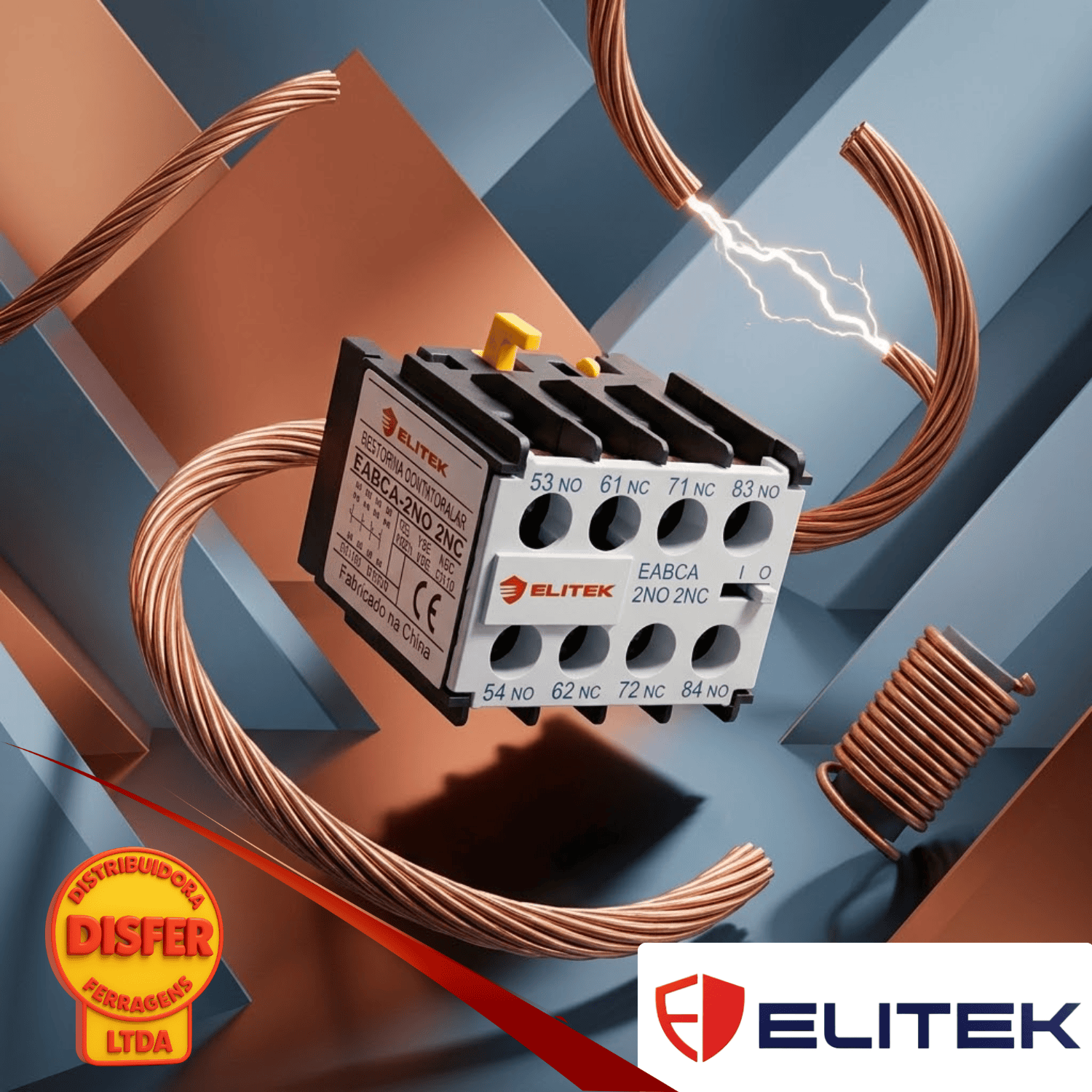 Bloco de Contato Auxiliar mini eabca-22 elitek-