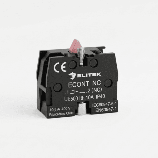 Bloco de Contato 1NF ECONT NC para Comandos – Elitek