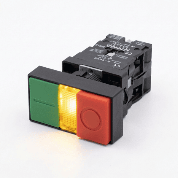 Botão Duplo Iluminado Plástico EW8465 1NA+1NF - Lukma
