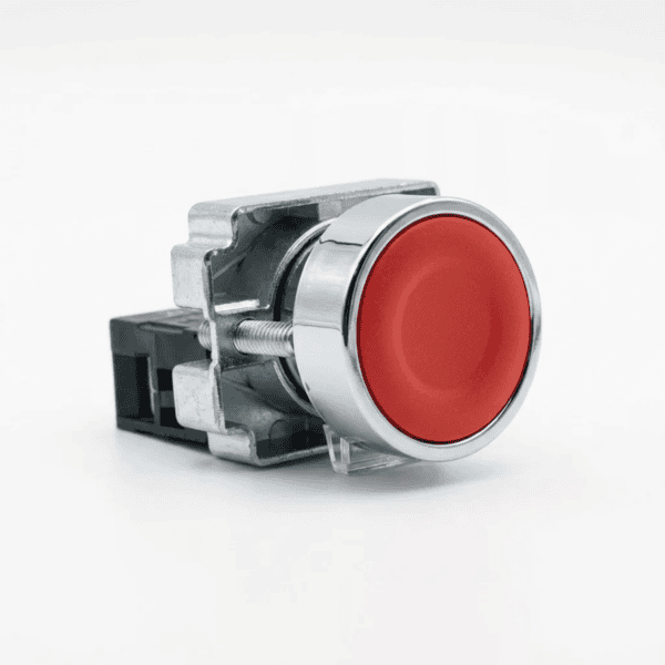 Botão Pulsante Metálico Vermelho BA42 1NF - Lukma