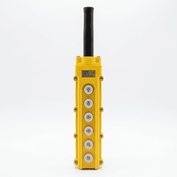 Botoeira de Comando Pendente 6 Botões ↑↓←→↖↘ COB63 5A IP65 – BHS