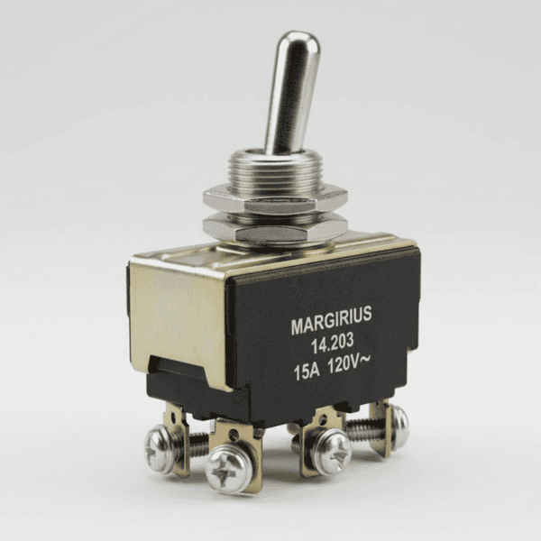 Chave Interruptor Alavanca Liga/Desliga/Liga 15A 120V Bipolar 14203 - MarGirius