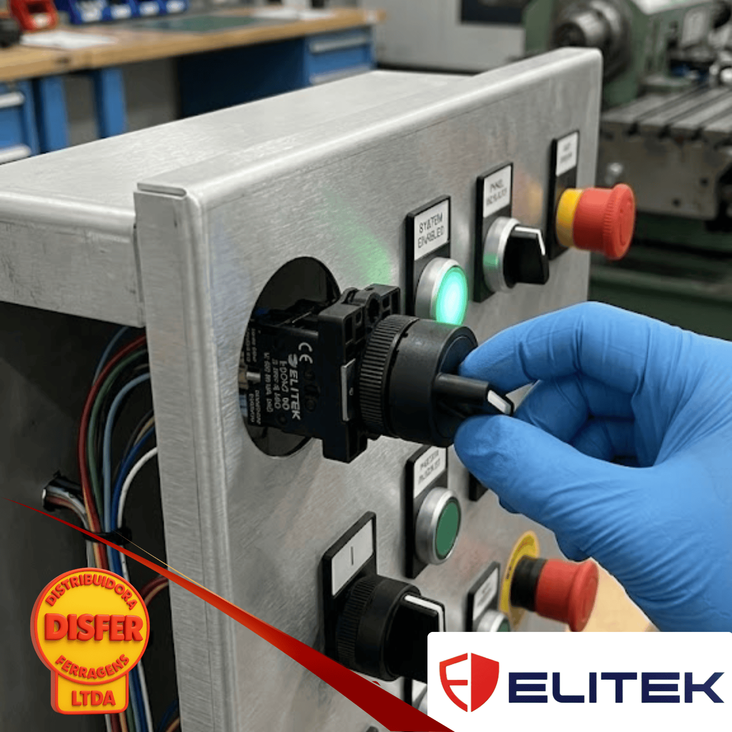 Chave Seletora Elitek ecsel 2p-