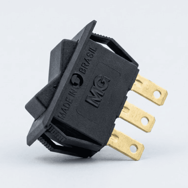 Chave Interruptor de Tecla Liga/Desliga/Liga 6A 120V Unipolar 15103 - MarGirius