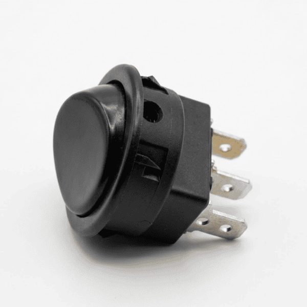 Chave Interruptor de Tecla Liga/Liga Moldura M16 6A 120V Unipolar 16101 - Preto - MarGirius