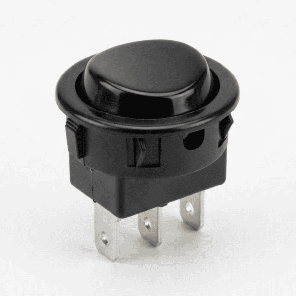 Chave Interruptor de Tecla Liga/Desliga/Liga Moldura M16 6A 120V Unipolar 16103 - Preto - MarGirius
