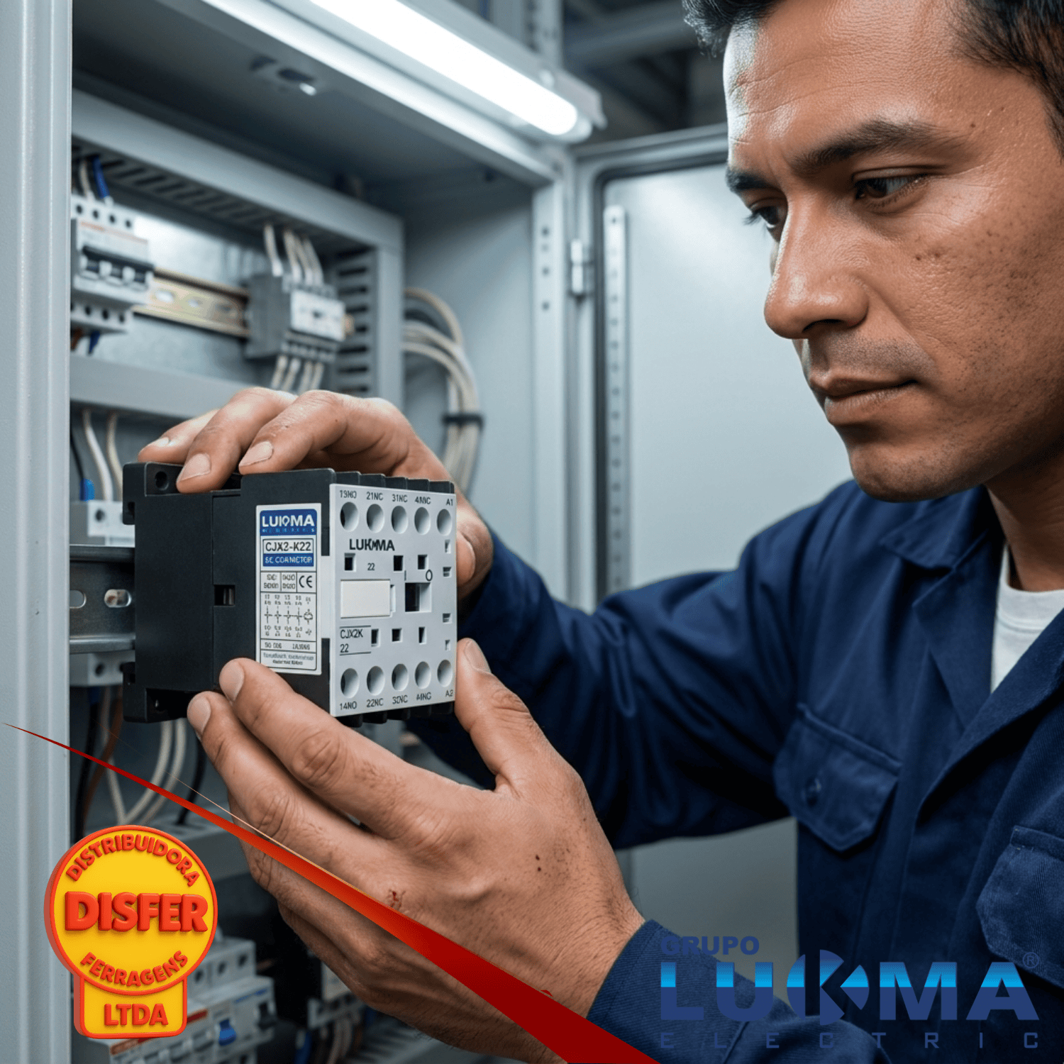Contator Auxiliar CJX2-K22 Lukma--