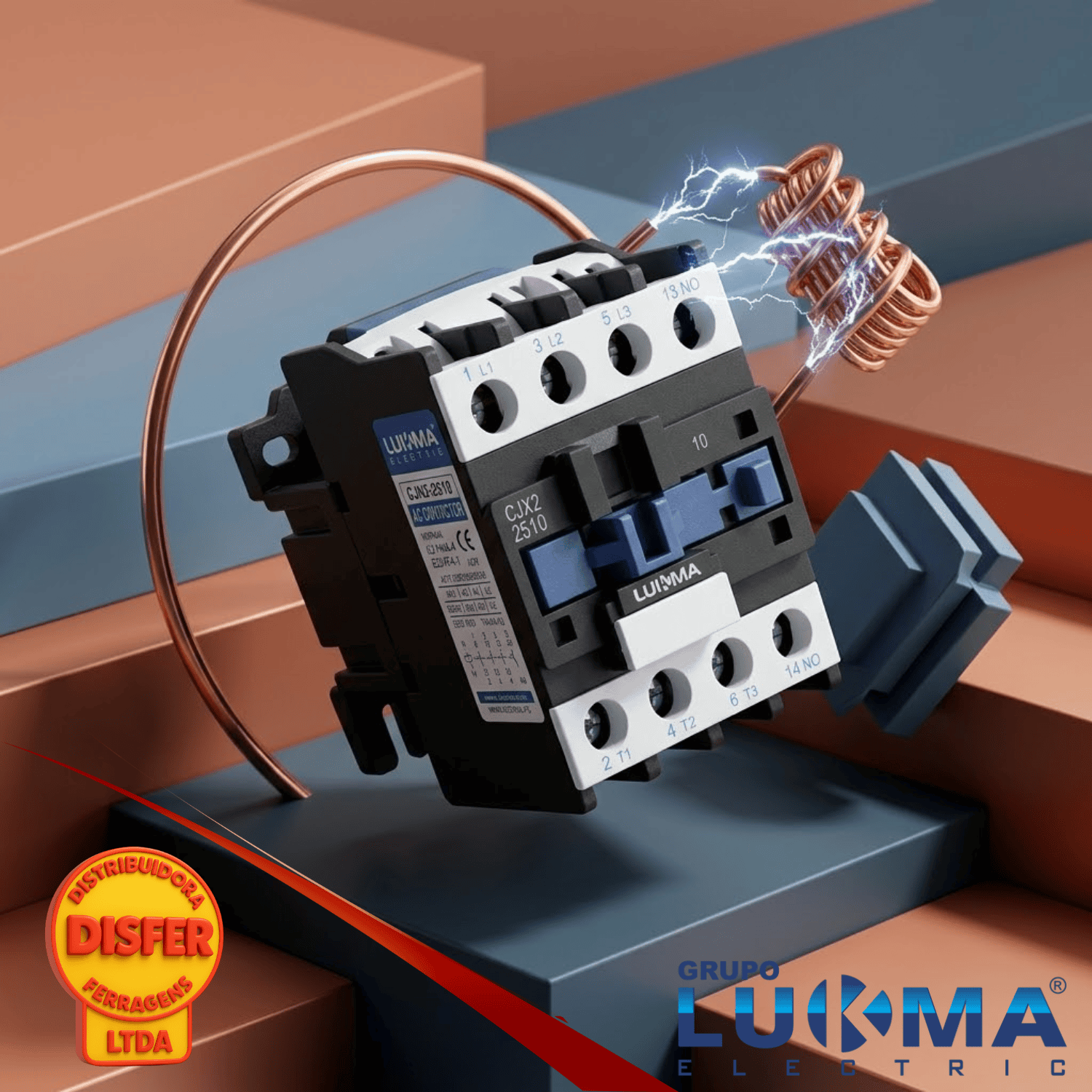 Contator cjx2 2510 220v lukma-