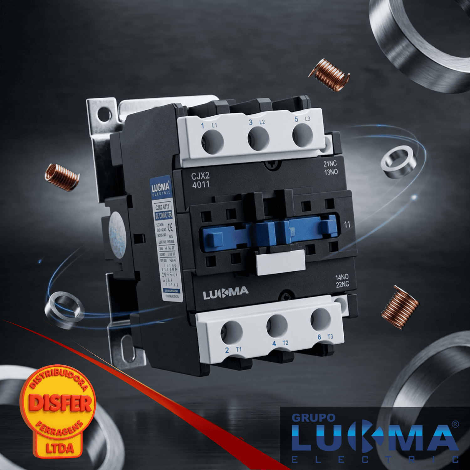 Contator cjx2 4011 220v lukma-