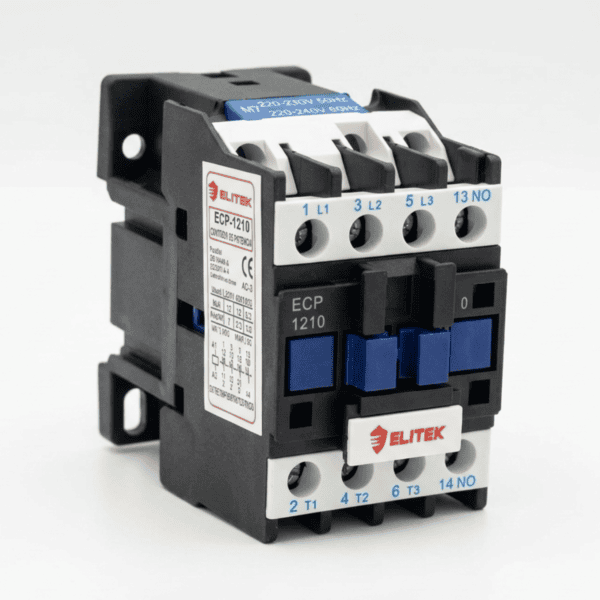 Contator 12A 220V 3P+1 NA ECP-1210 - Elitek