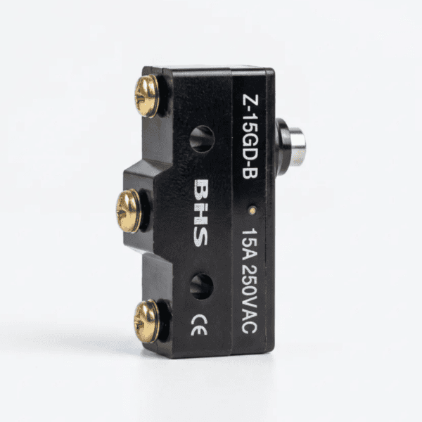 Microrruptor Pistão Reto Médio 15A 250V Z-15GD-B – BHS