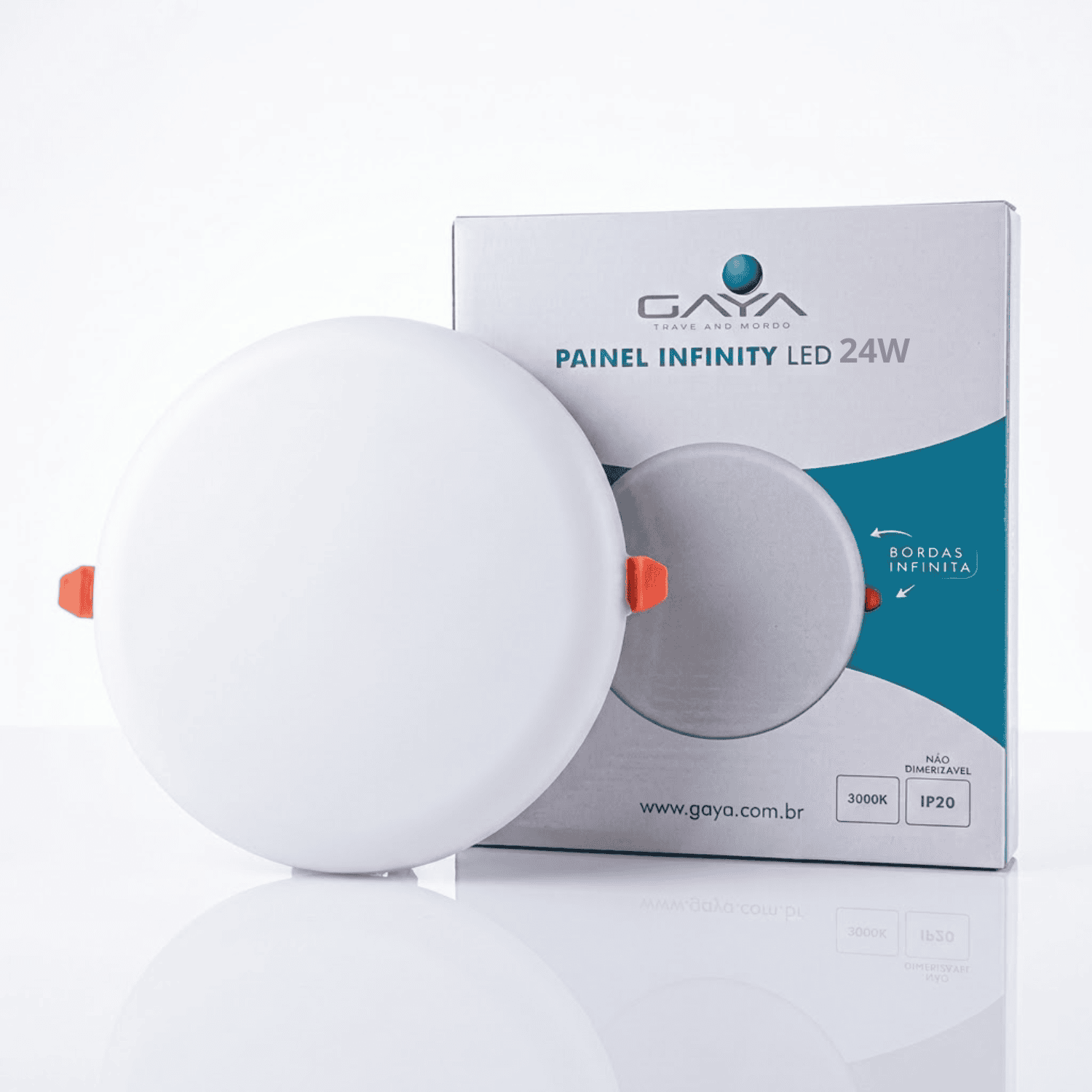 Painel LED Infinity 24W 3000K Gaya