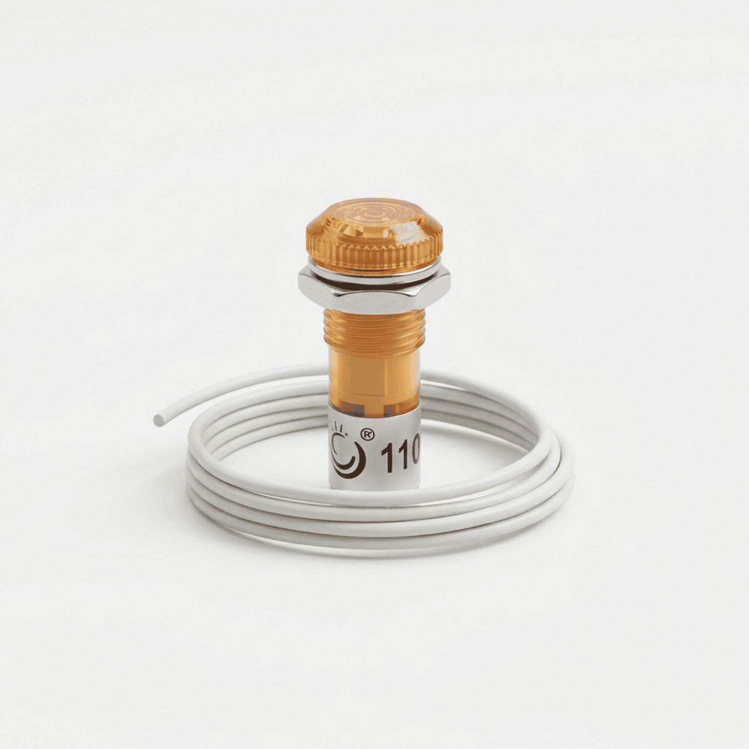 Sinaleiro 110V Olho de boi amarelo lukma