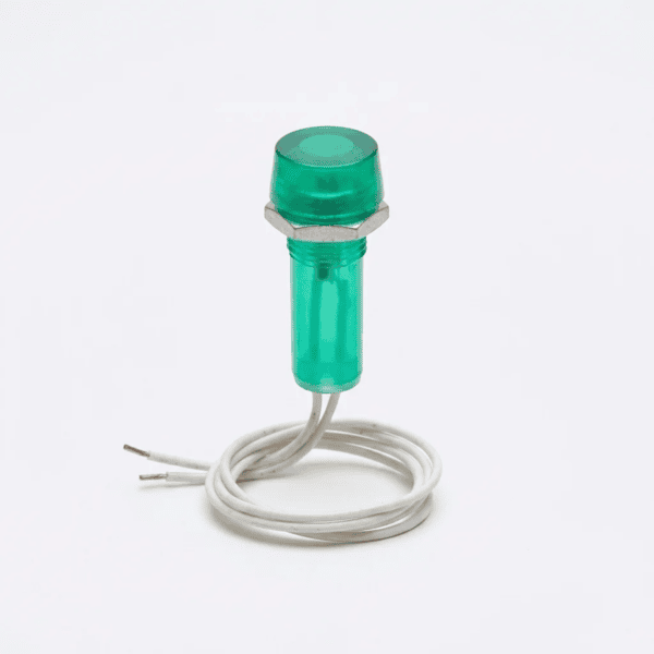 Sinaleiro Olho de Boi Verde 10mm 127V - Lukma