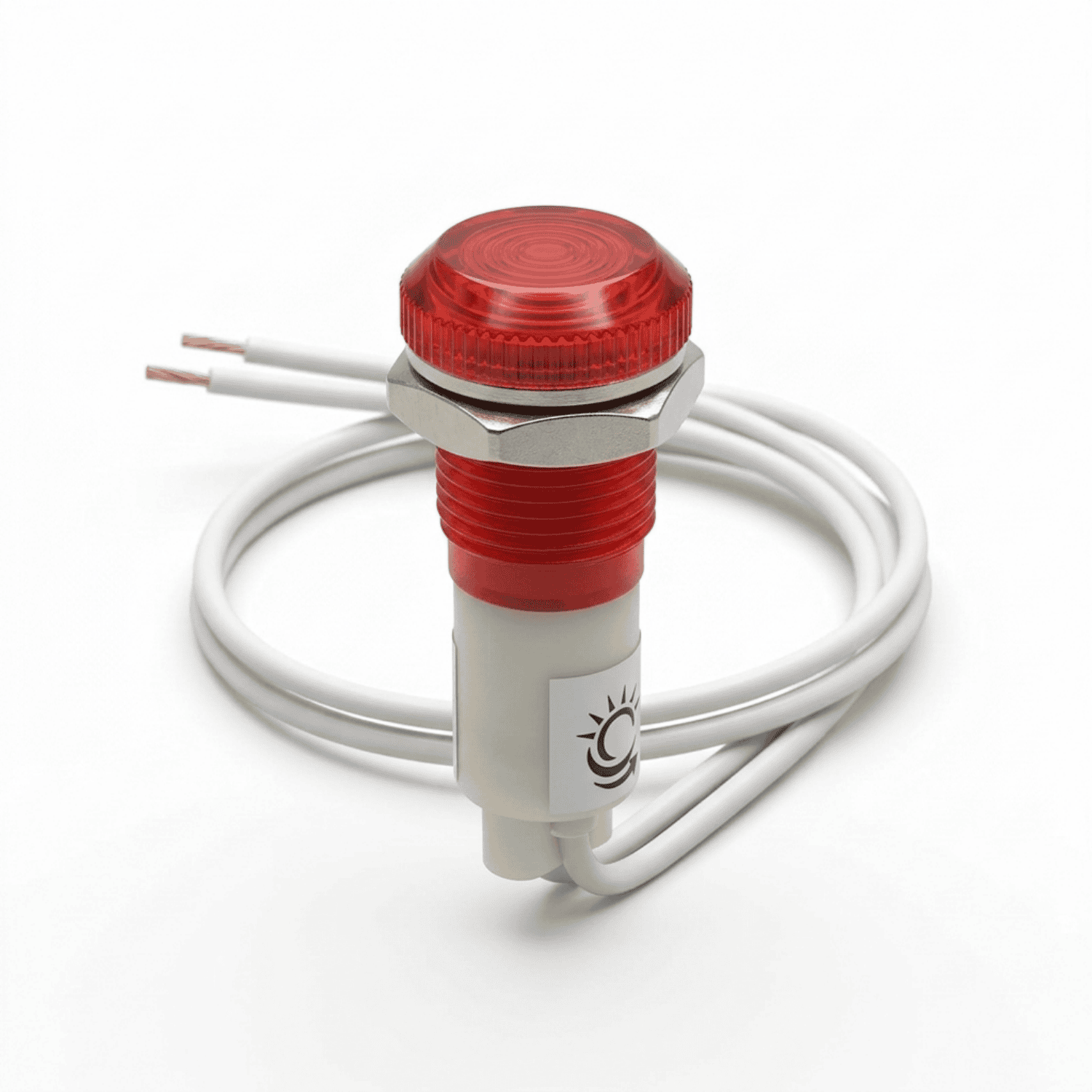 Sinaleiro 110V Olho de boi vermelho lukma