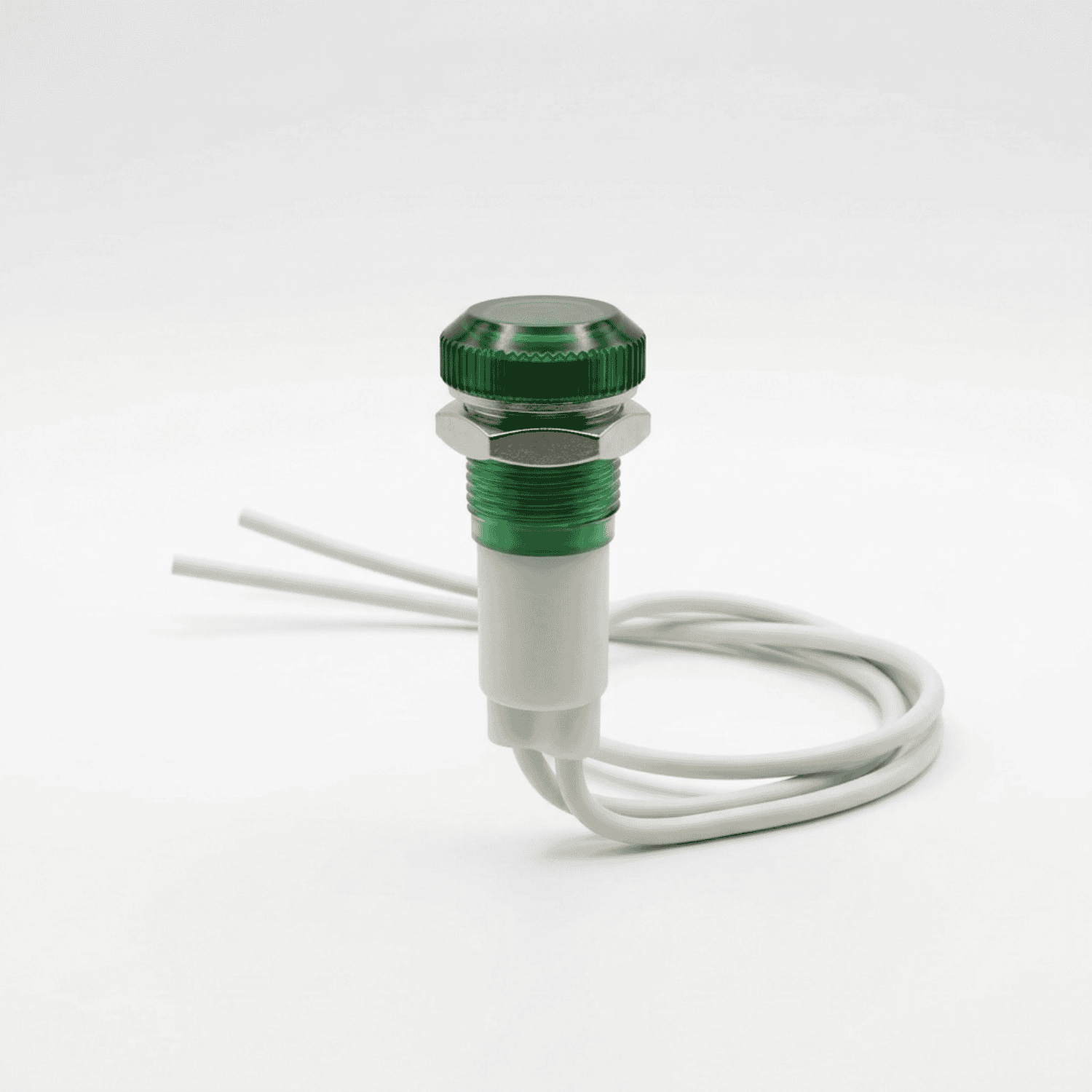 Sinaleiro 220V Olho de boi verde lukma
