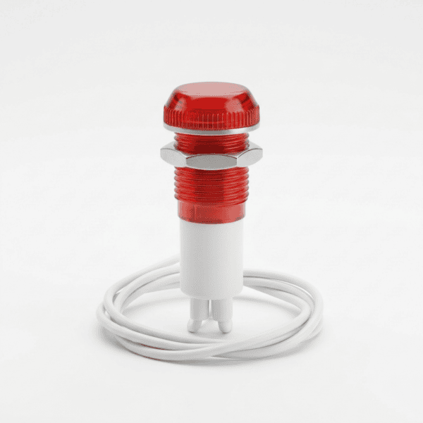 Sinaleiro Olho de Boi Vermelho 10mm 220V - Lukma