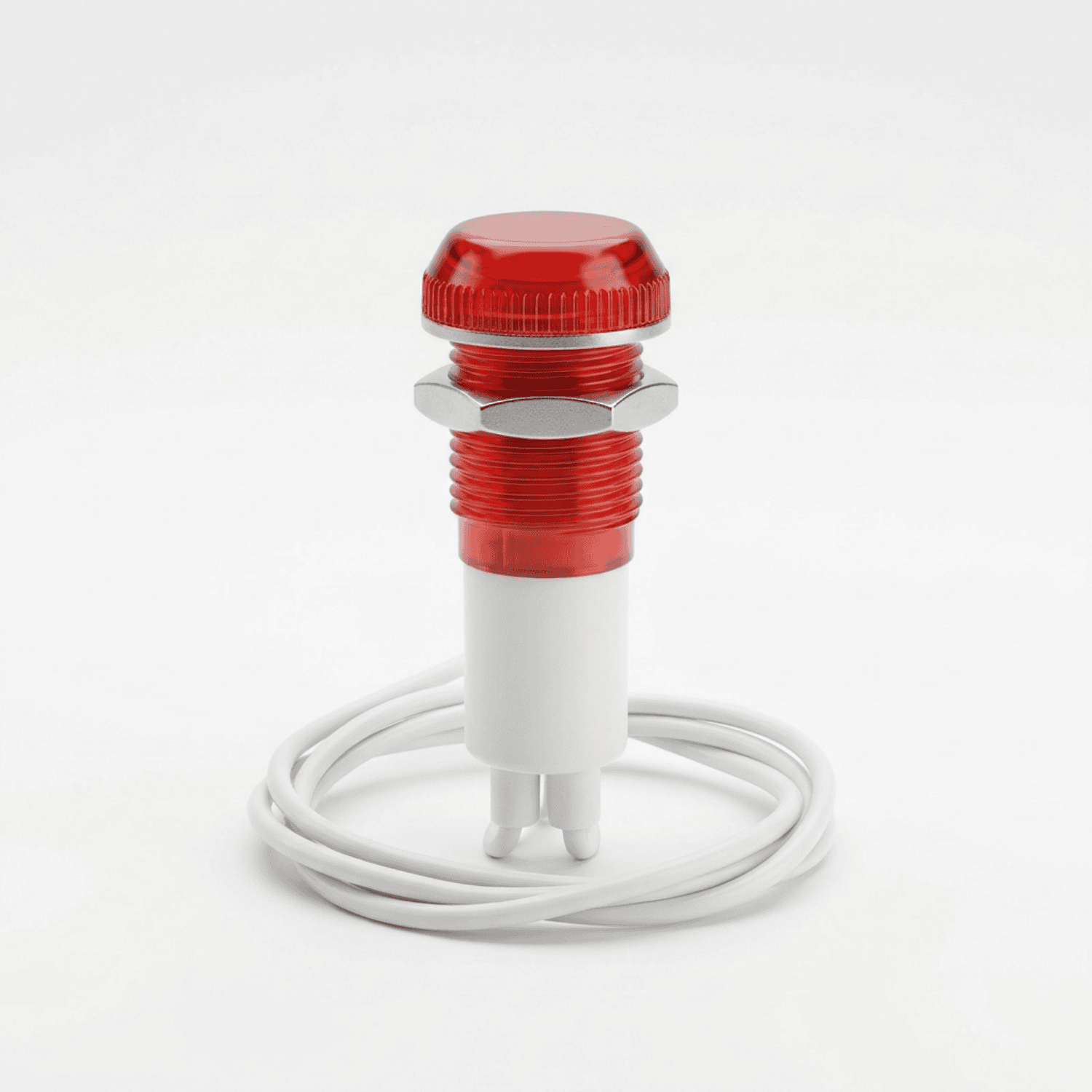 Sinaleiro 220V Olho de boi vermelho lukma