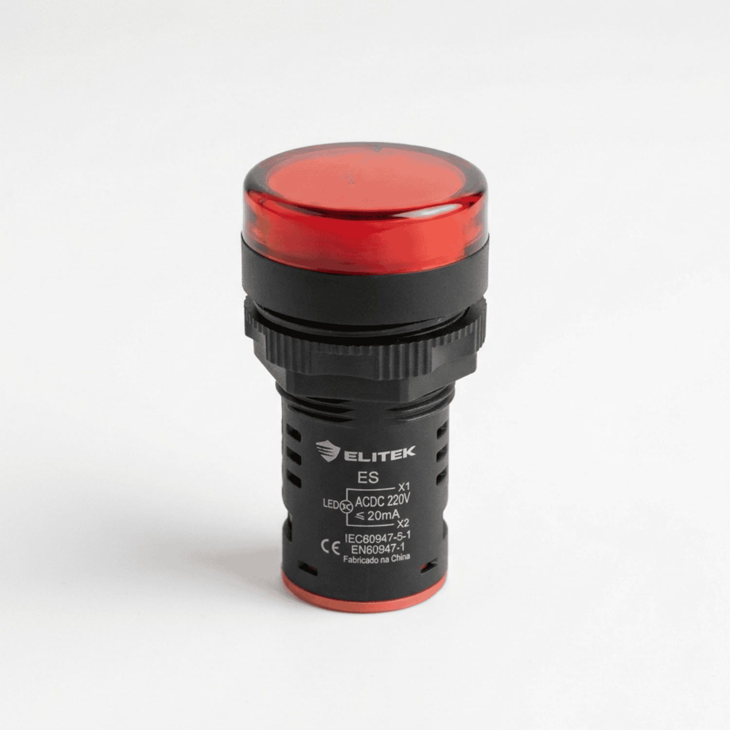 Sinaleiro 220V vermelho elitek