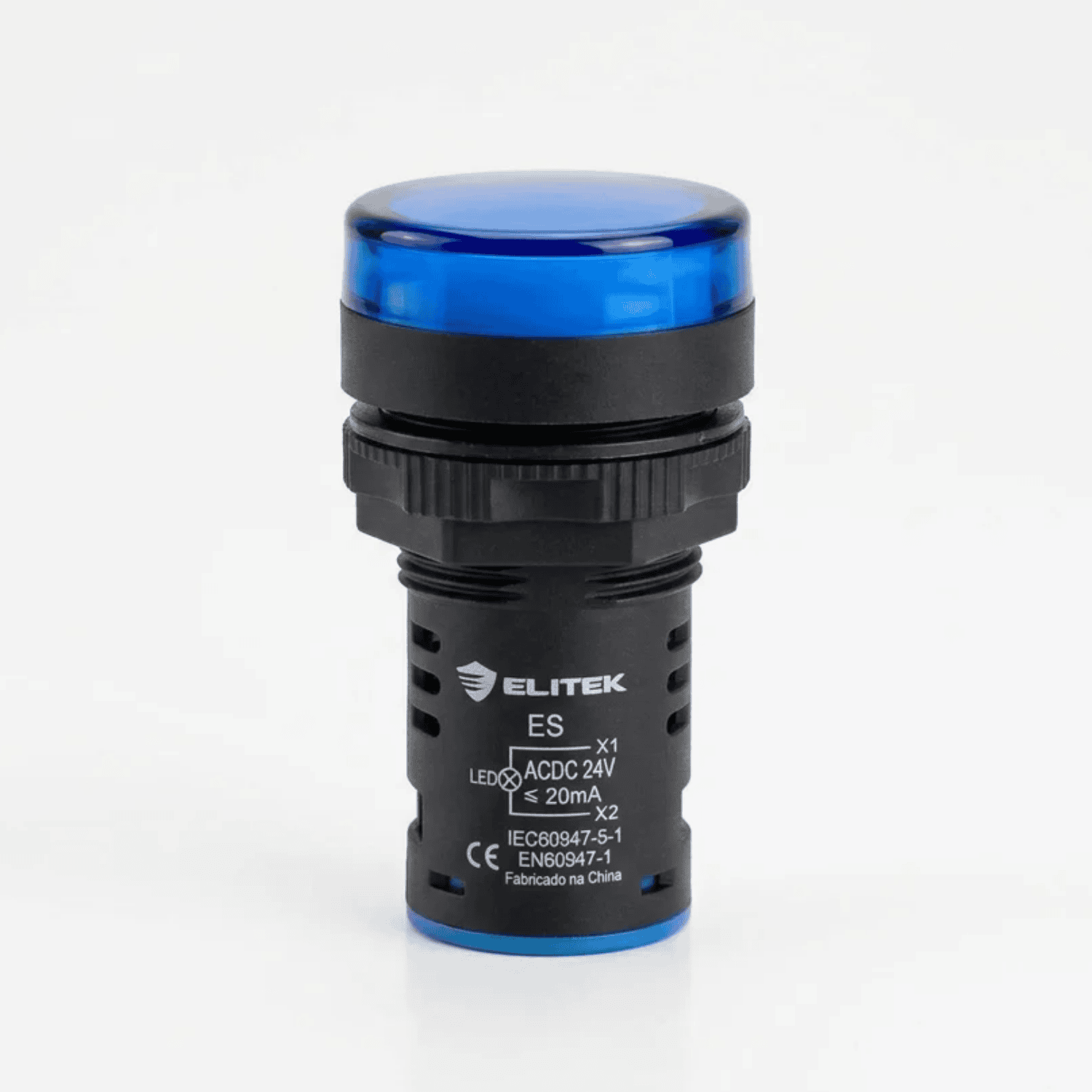 Sinaleiro 24V azul elitek