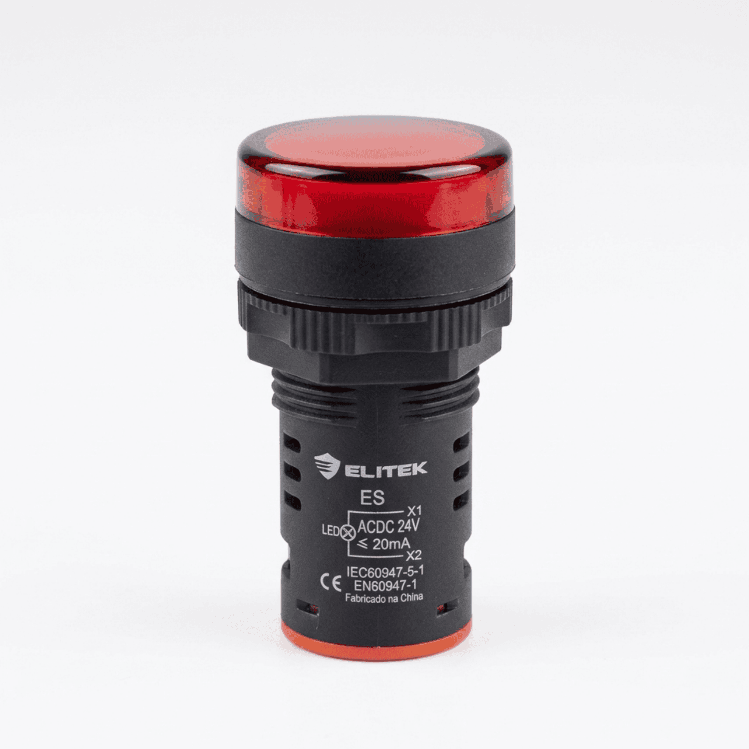 Sinaleiro 24V vermelho elitek