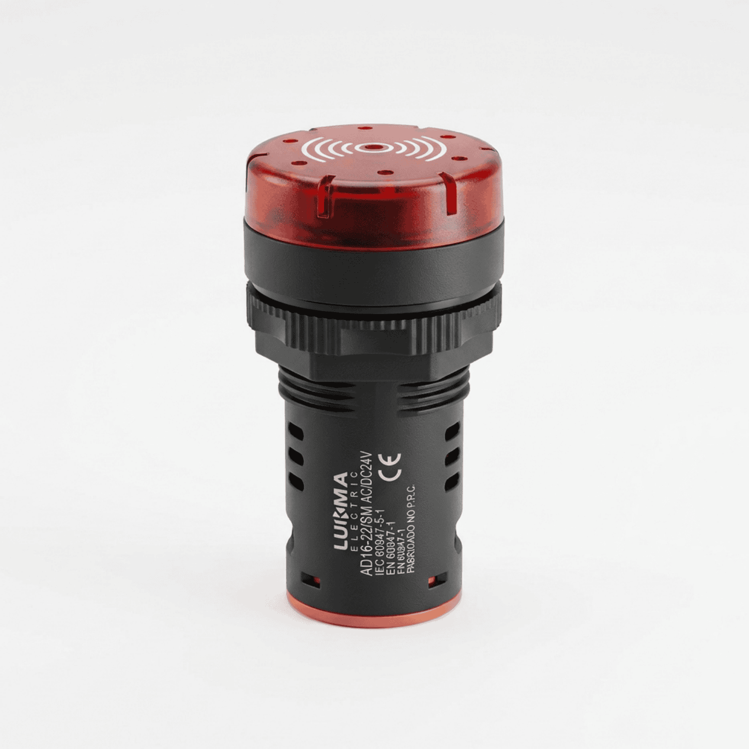 Sinaleiro Sonoro 24V vermelho lukma