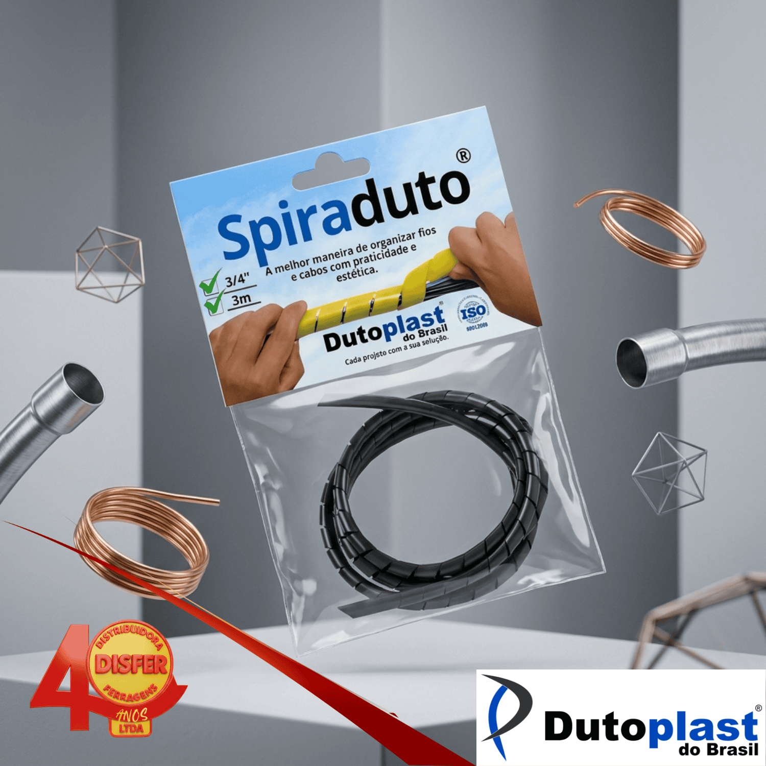 Spiraduto 3m 34 preto