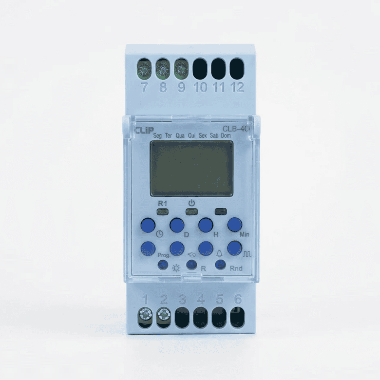 Timer Digital Interruptor Horário Clb-40 100 A 240Vca 40 Programações - Clip 4 Timer Interruptor Horário Digital CLB-40 – Clip