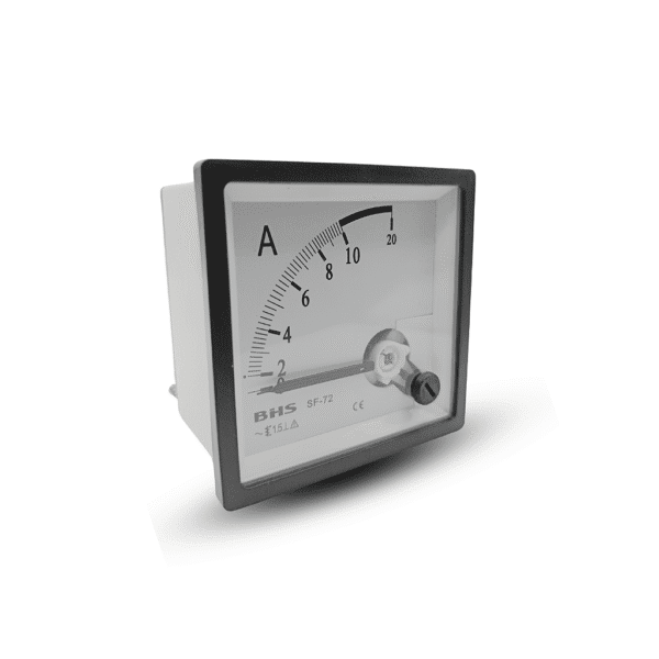 Amperímetro Analógico para Painel 72x72mm Escala 10A - BHS