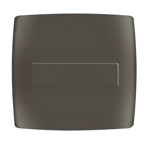 Placa 4x4 Cega Grafite com Suporte - Linha Simon 30/35