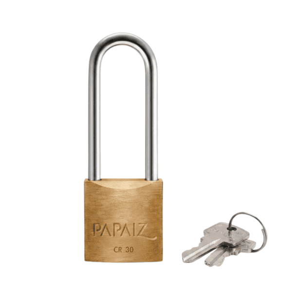 Cadeado Latão Haste Longa CR30/70 - Papaiz