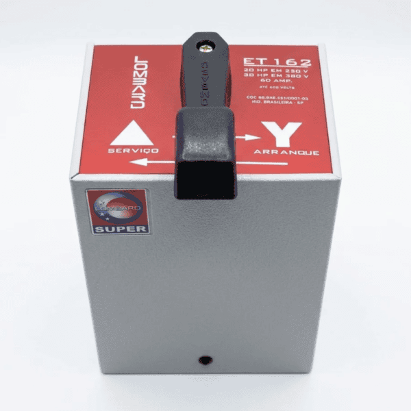 Chave Elétrica Lombard Trifásica Estrela Triângulo Modelo 162 220/380V 20/30HP 60A