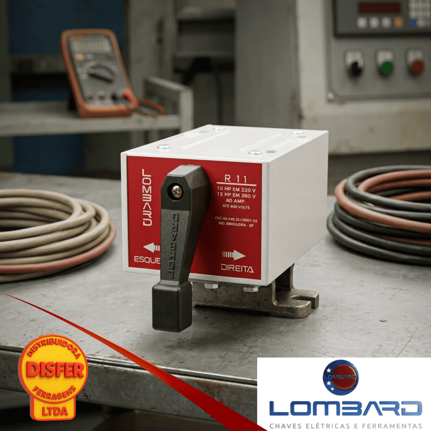 chave lombard trifasica Reversora modelo 11--