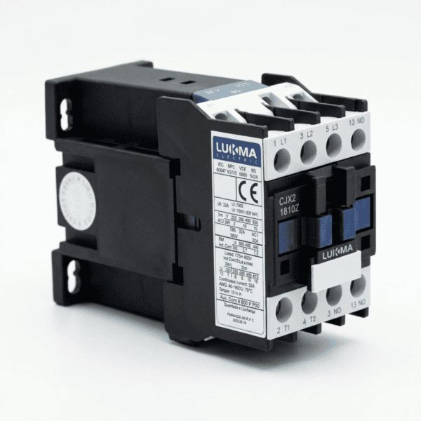 Contator Corrente Contínua 18A 24Vdc 3P + 1NA CJX2-1810Z – Lukma