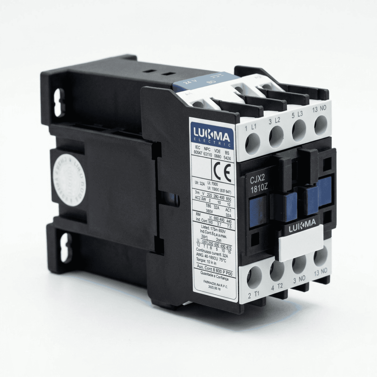 contator de Corrente Continua 18A cjx2-1810z lukma