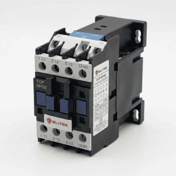 Contator de Corrente Contínua 24V 9A 3P+1NA ECP-0910Z - Elitek
