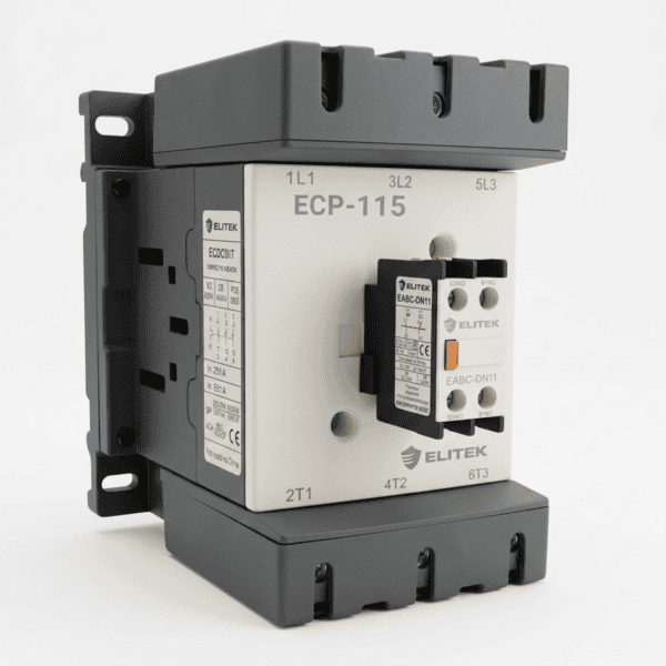 Contator de Potência ECP-115 NC1 3 Polos + 1NA + 1NF 220V 115A – Elitek