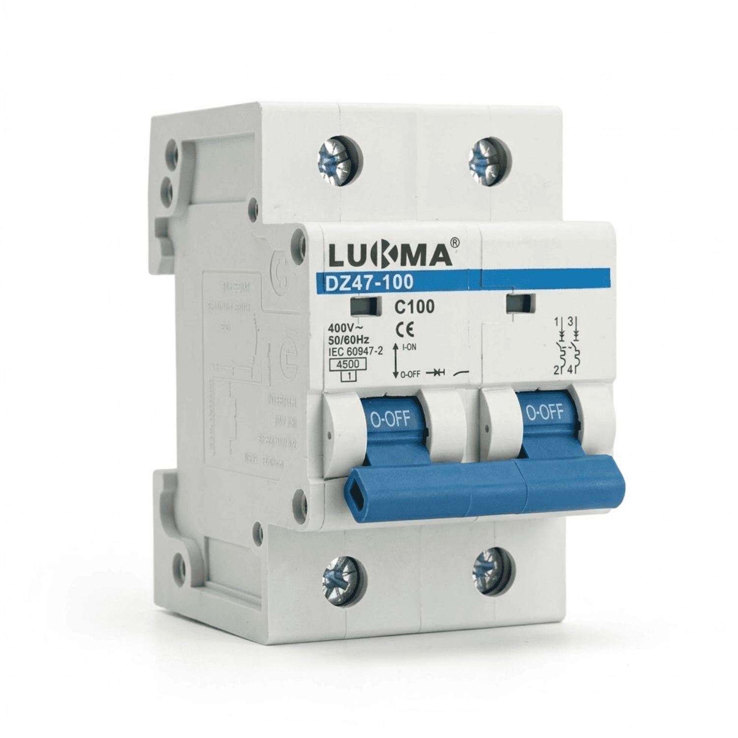 disjuntor bipolar 100A lukma