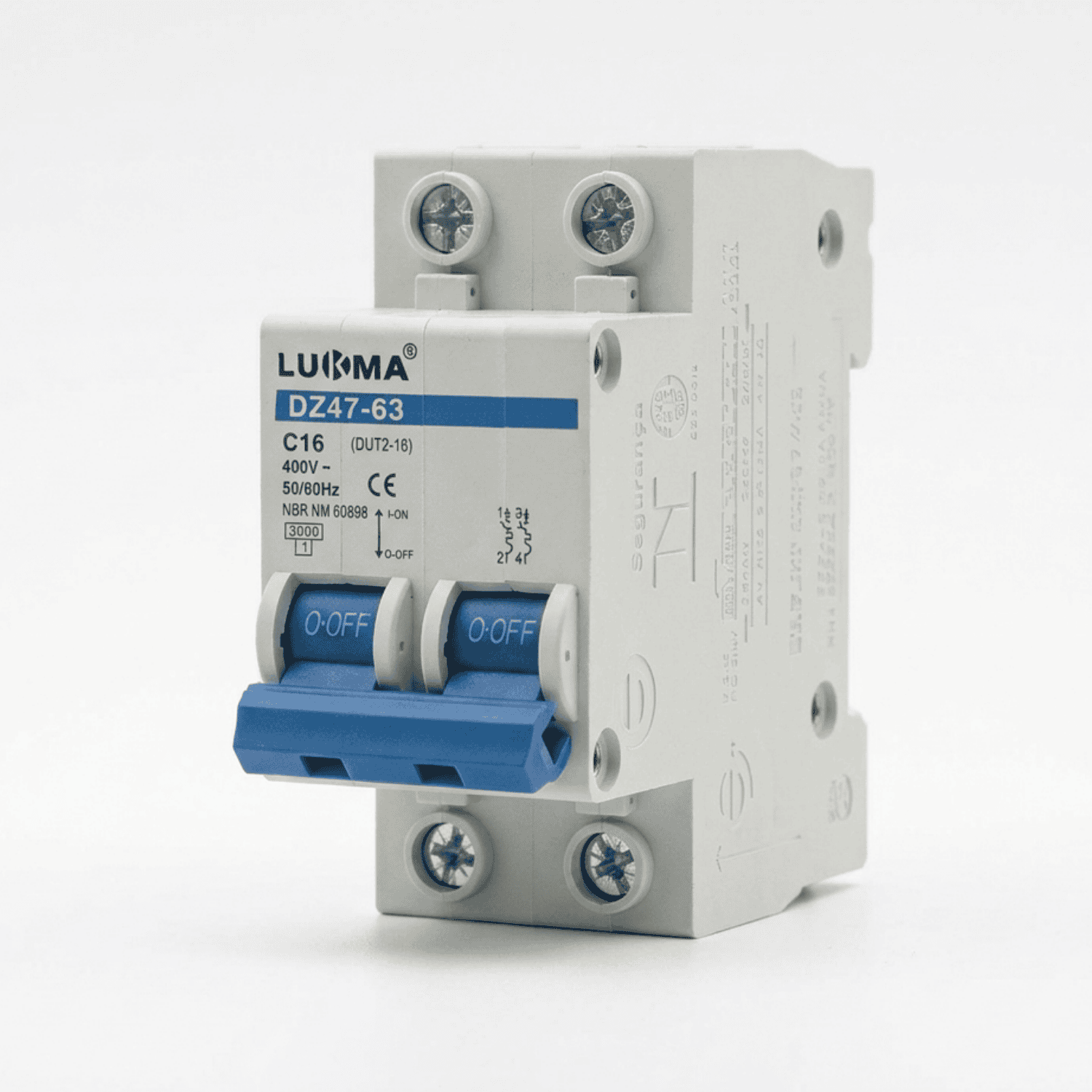 disjuntor bipolar 16A lukma