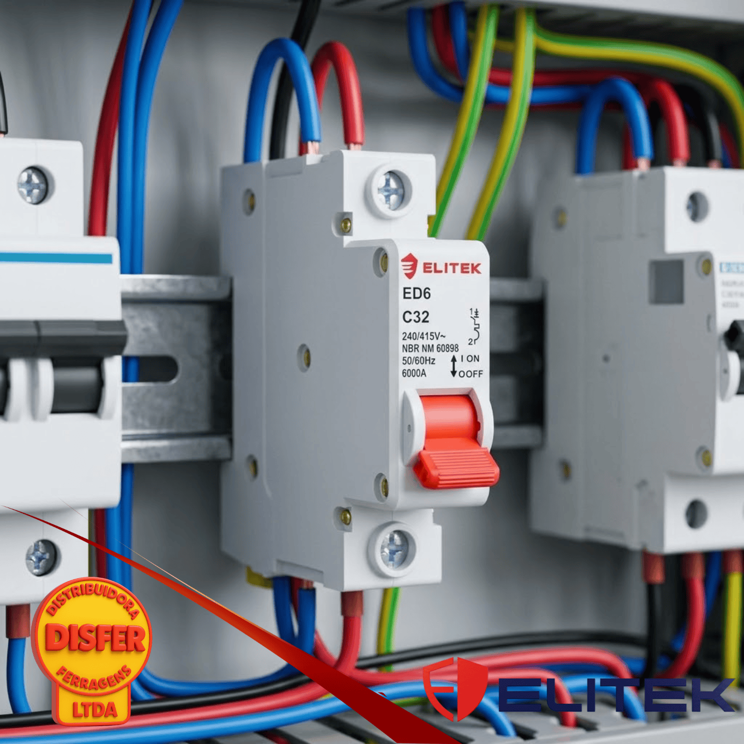 disjuntor unipolar 32a elitek--
