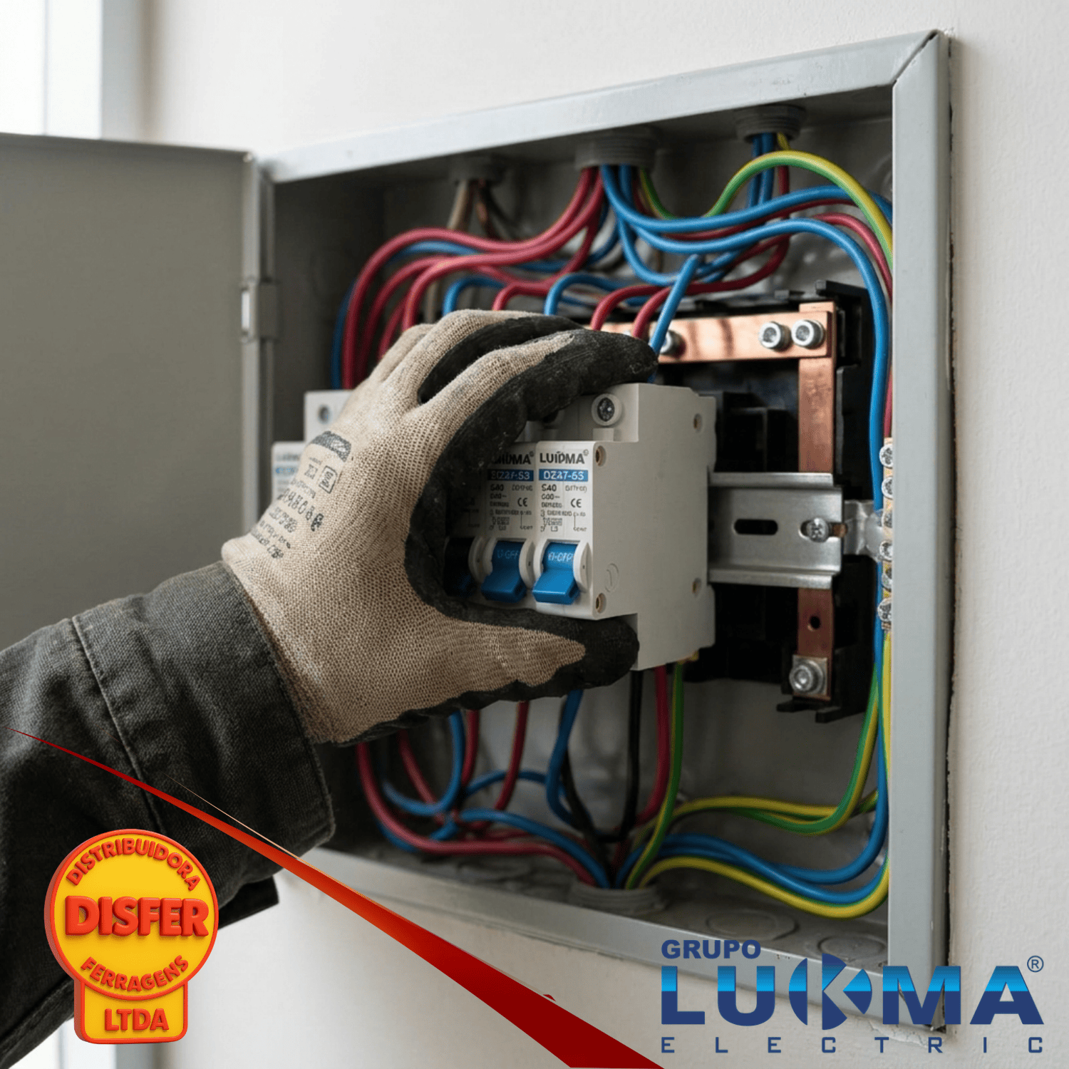 disjuntor unipolar 40a lukma-