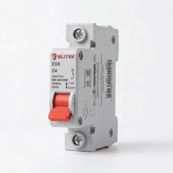 Disjuntor Unipolar DIN 4A Curva C 6kA ED6 – Elitek