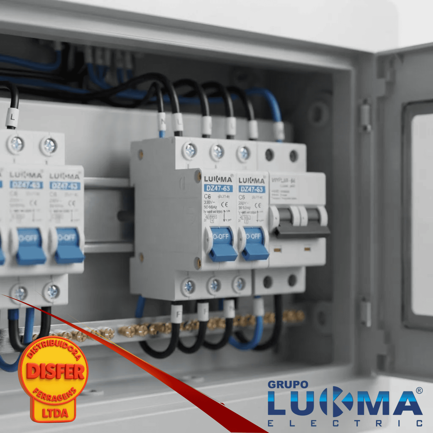 disjuntor unipolar 6a lukma--