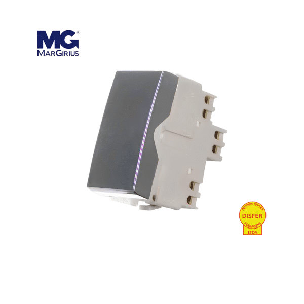 Interruptor Simples Grafite - Linha Sleek - Margirius