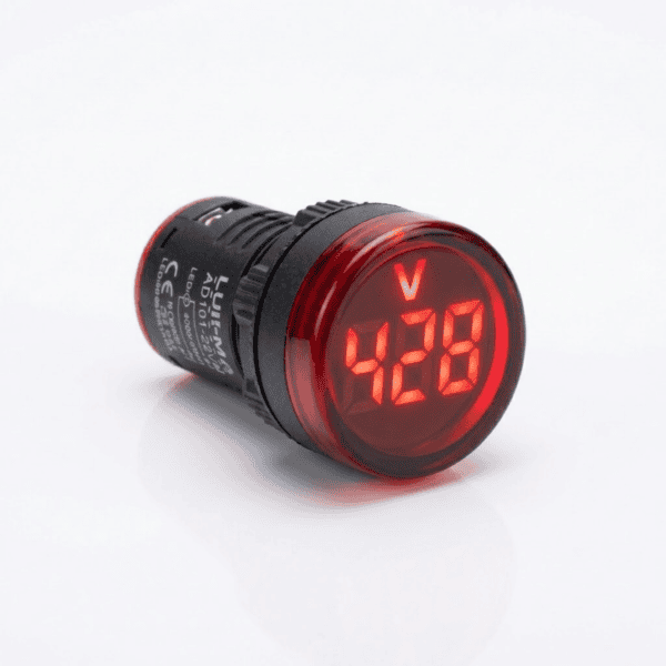 Voltímetro Digital para Painel AC 50-500V Vermelho LK-KN52 22mm – Lukma